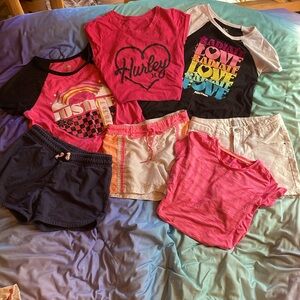 Girl’s Shorts and Shirts Bundle size 10/12